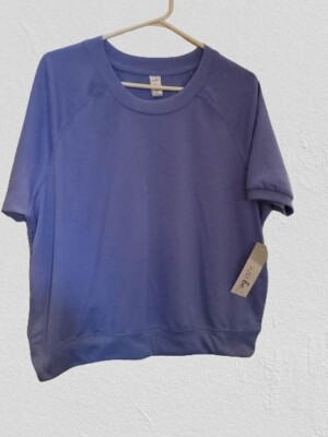 Just Be Women's French Terry Raglan Shirt 100%polyester Select Size & Color New