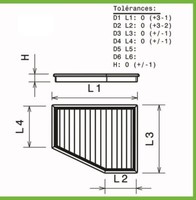 Luftfilter Green FüR Porsche Boxster 986 Von 1996 Bis 1999 2.5Li-204Ps