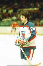 DAVE MALONEY In ACTION 35mm COLOR SLIDE NEW YORK RANGERS Star DEFENSEMAN+++++