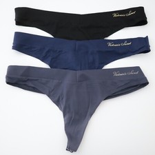 3 VTG Victoria's Secret Incredible Soft Smooth Thong Panty Lot MEDIUM