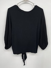 Mustard Seed Shirt Womens L Black Open Back T...