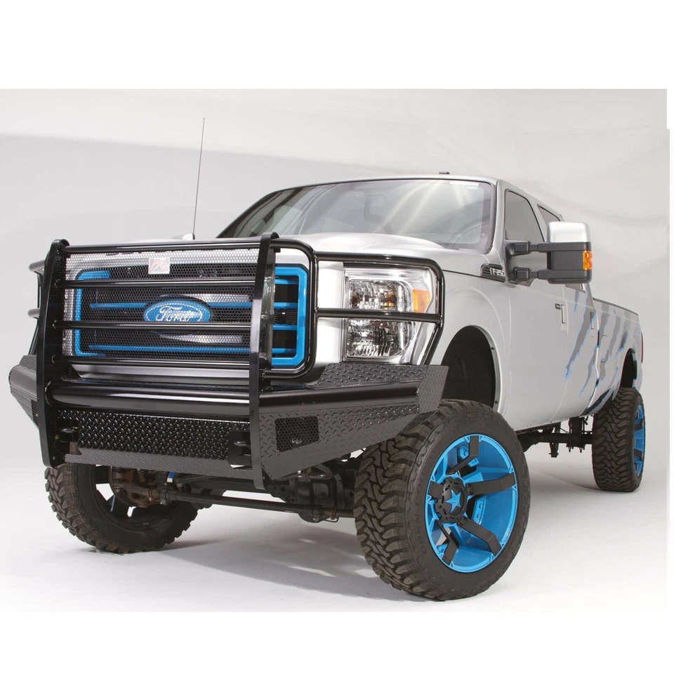 Parachoques negro Fab Fours Full Guard HD Ranch 2011-2016 Ford F250 F350 SuperDuty Foto 3 de 4