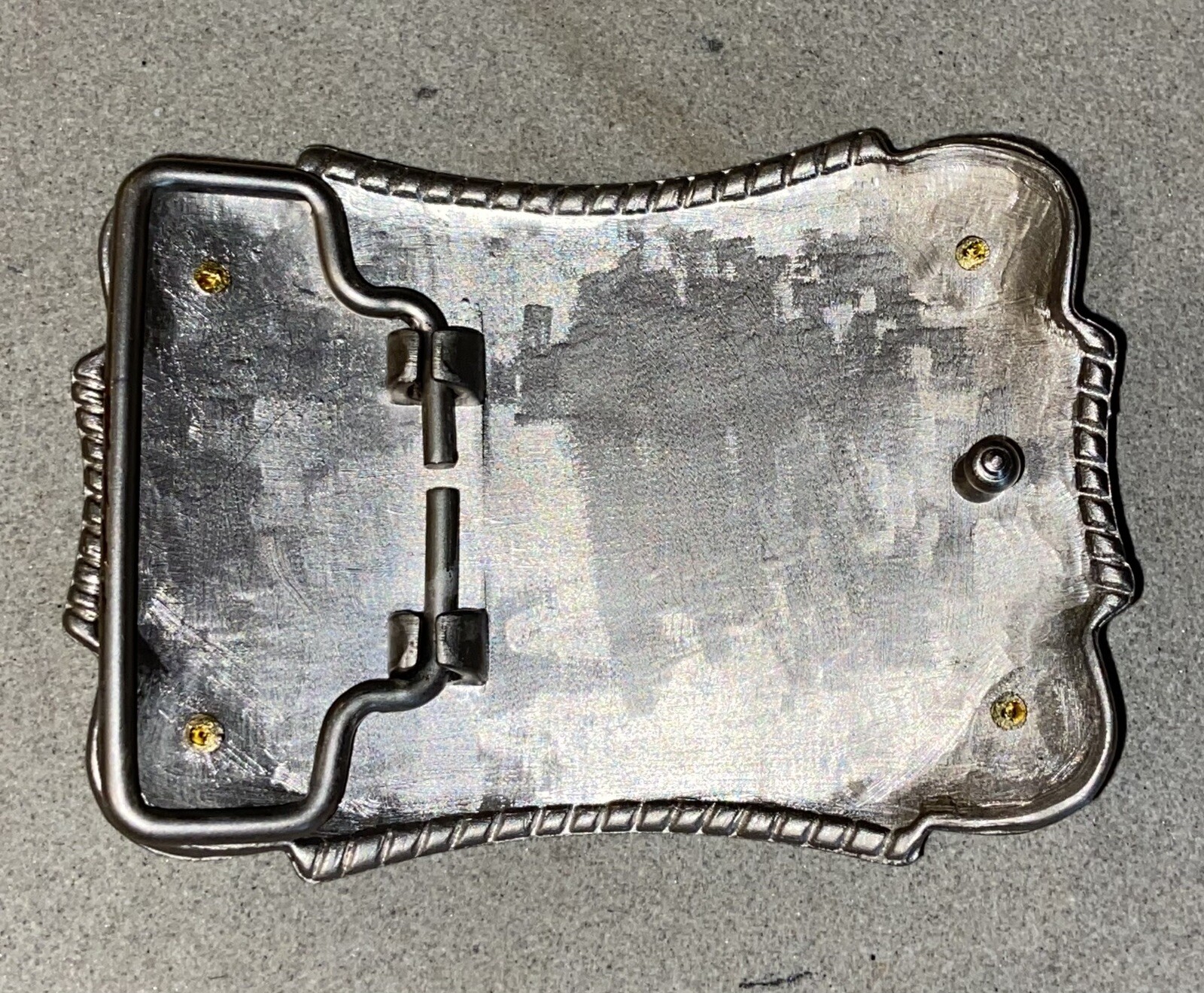 Four Gold Colored Stars Rectangular Silver Colore… - image 6