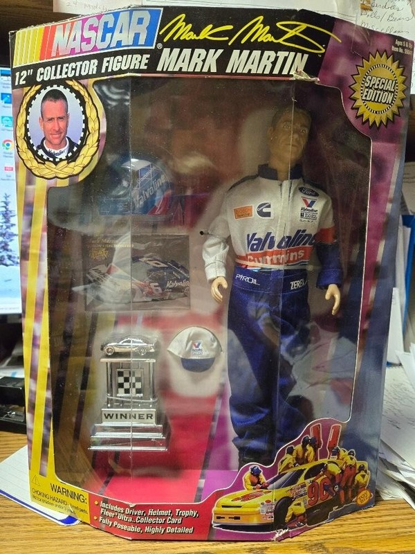 Nascar race driver Mark Martin Barbie like doll NRFB 1997