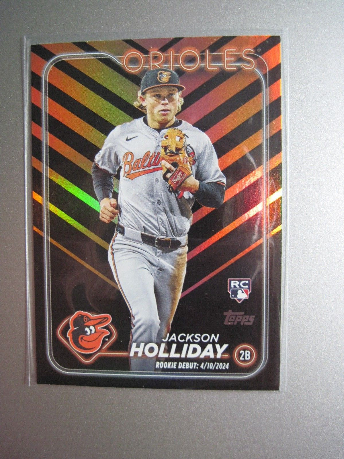 2024 Topps Update Halloween Orange and Black Foil #US97 Jackson Holliday