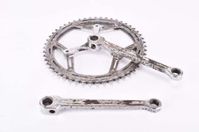 Set pedivelle Smutny 2 bracci doppia scanalatura acciaio cromato cotter 170mm Gnutti 48/51