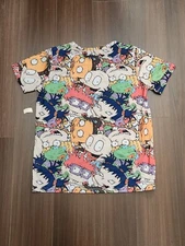 Nickelodeon Rugrats All Over Print T-Shirt M 2015 Viacom International Cartoon 