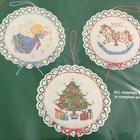 1984 Dimensions Old Fashioned Christmas 3 Ornament Set Cross Stitch Kit #8310 — photo 2