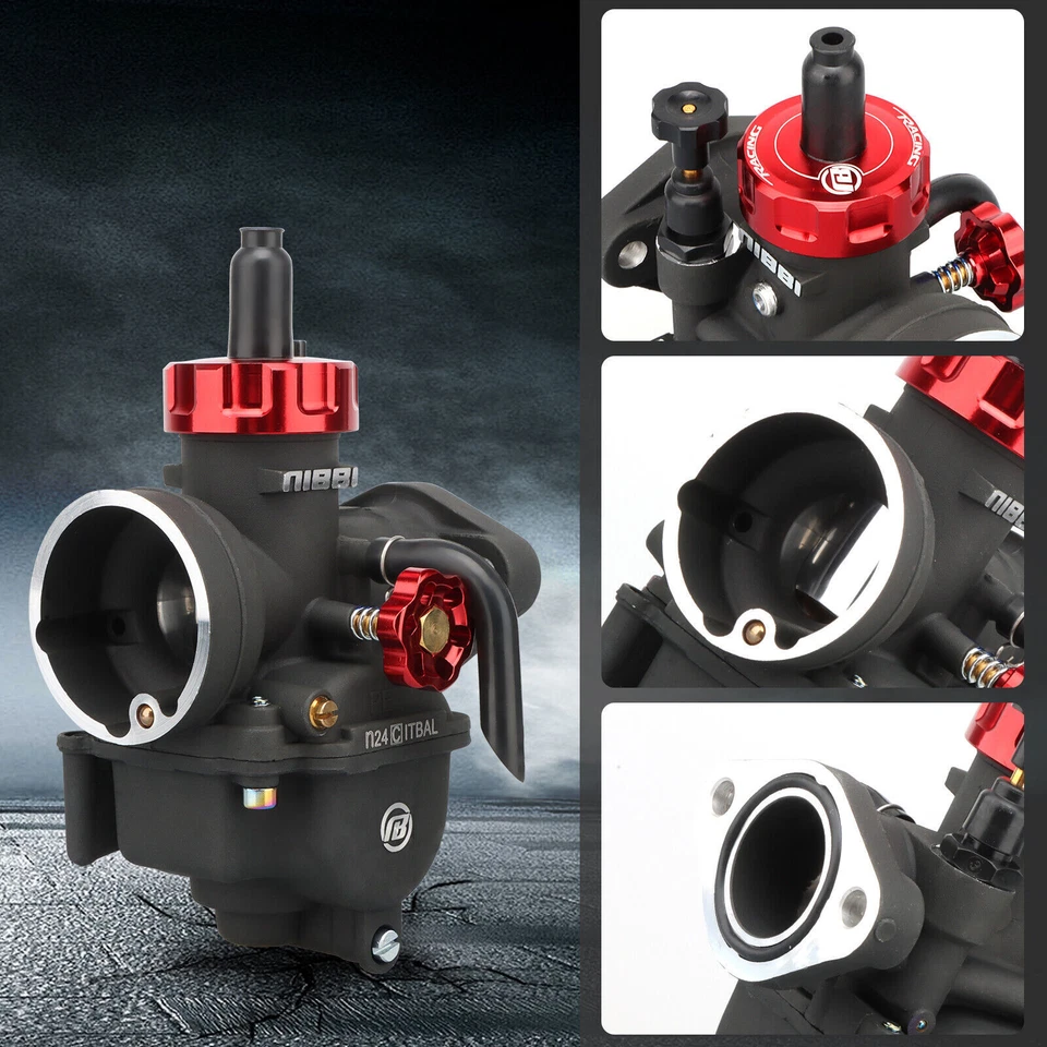 NIBBI Racing PE 24mm Flange Carburetor Air Filter Kit For Suzuki TS185 1971-1980 - Image 3 of 4