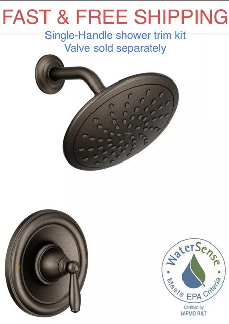 T2252EPORB Brantford Moen Oil Rubbed Bronze Rain Shower Faucet Trim Kit