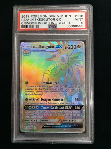 Alolan Exeggutor-GX graded PSA 9 for sale on eBay