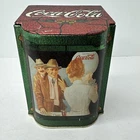 VINTAGE COCA-COLA COLLECTOR Hinged  TIN Box Nice