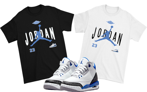 Tee to match Air Jordan Retro 3 Racer 
