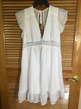 Shein Women’s Size XL White Lightweight Sleeveless Sundress YS-539