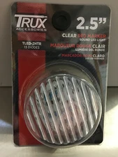 TRUX TLED-2HTR  2.5" Clear Red Marker Round LED Light - 13 Diodes