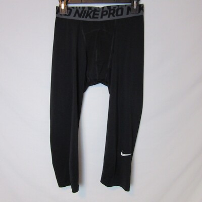 Nike Pro Dri-FIT Black 3/4-Length Training Tights Big Kids' (Boys - Main Image