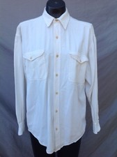 Tommy Hilfiger White Dress Shirt Mens Large Button Down Long Sleeve