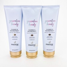 Pantene Generation Beauty Cleanse Reconstruct Conditioner 8oz Lot of 3 Green Tea