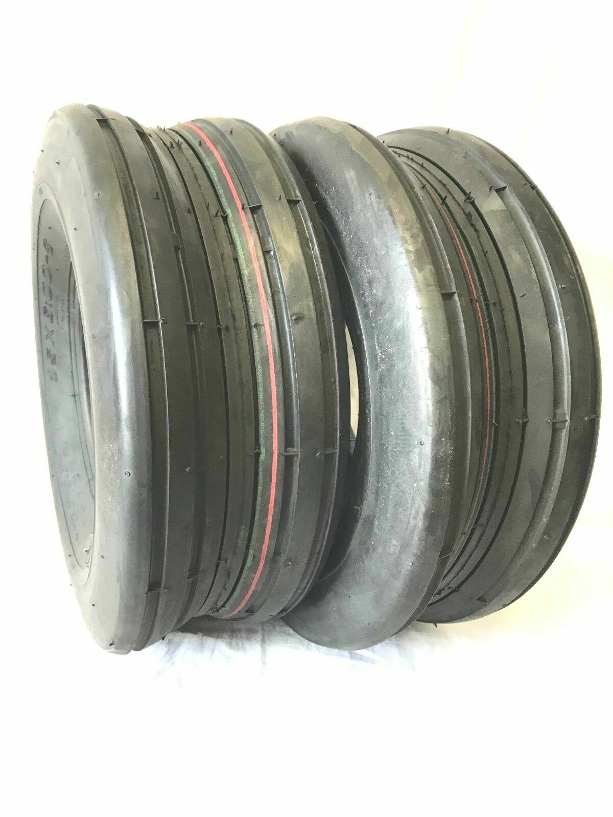 Two 13x5.006 Rib Tread Riding Lawn Mower Garden Tractor Tires 13X56