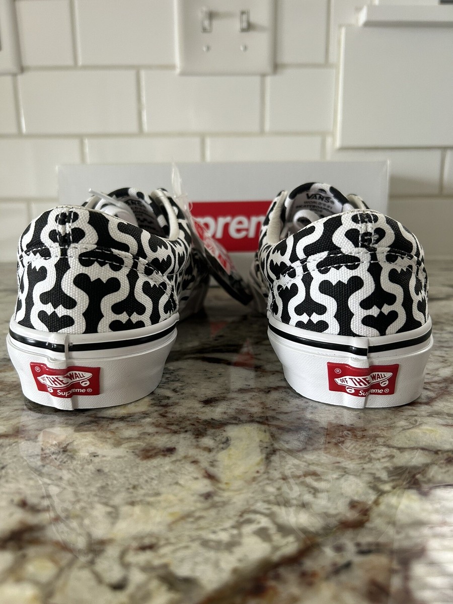 Size 6.5 - Supreme X Vans Monogram S Logo Monogram Black Skate Era