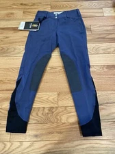 New Tredstep Symphony  Nero Suede Knee Pad Slate Blue Size 34R