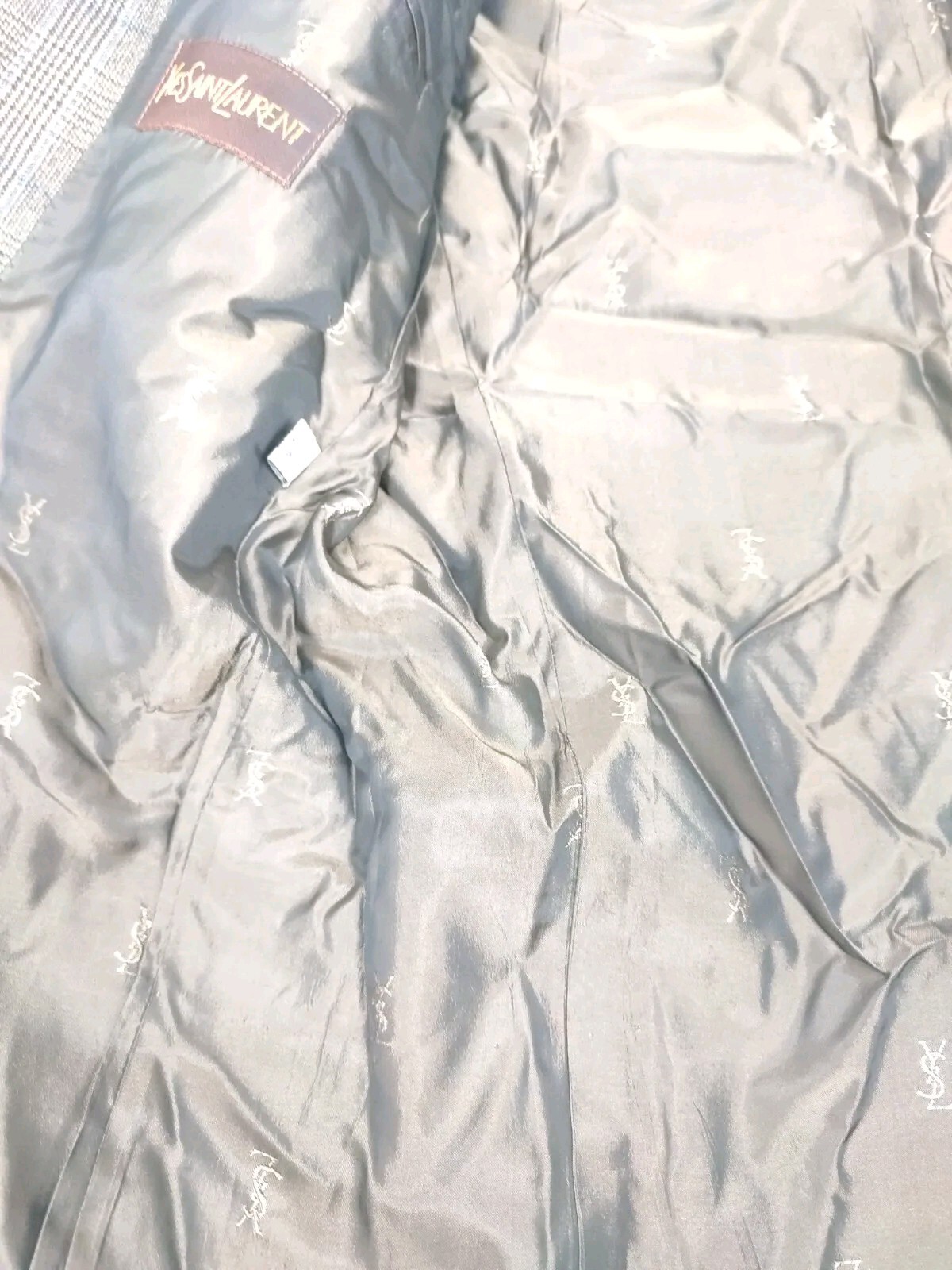 Vintage Abito Suit Yves Saint Laurent size 52 Virgin Wool Completo Made In Italy