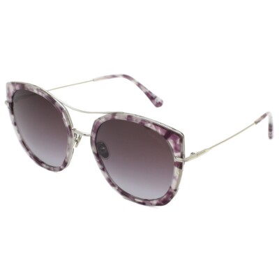TOM FORD Joey TF760 56T Purple Tortoise Cat Eye Sunglasses  display picture 3