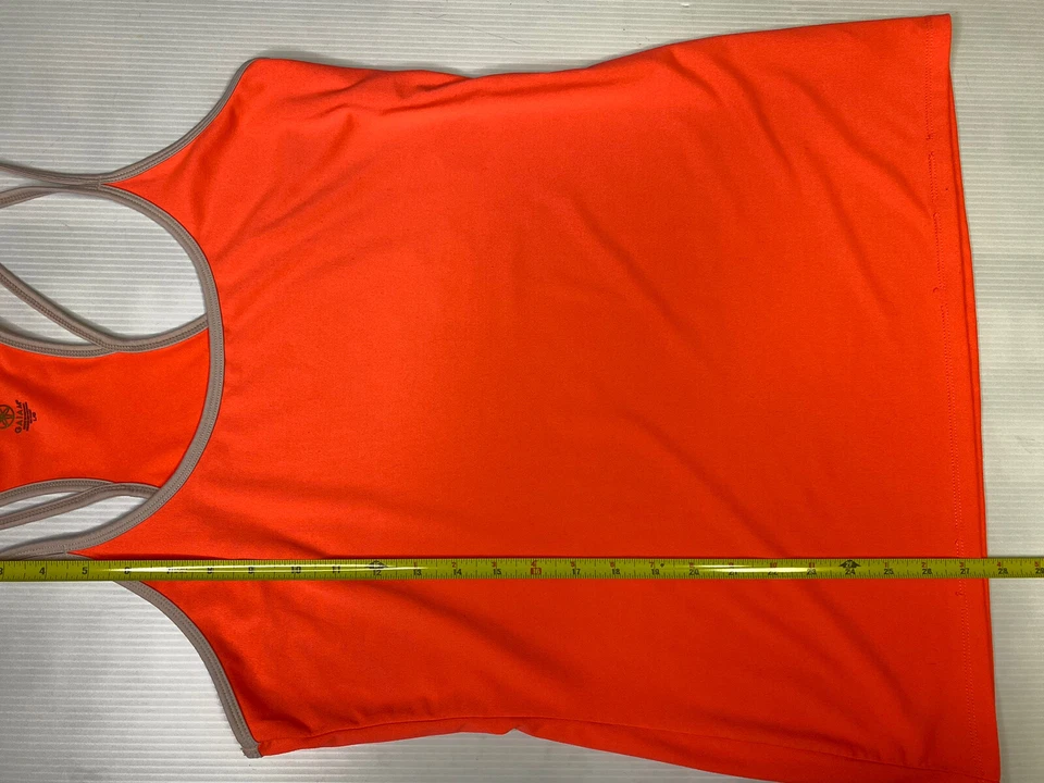 Camiseta sin mangas grande naranja Gaiam para mujer usada en excelente estado Foto 3 de 4