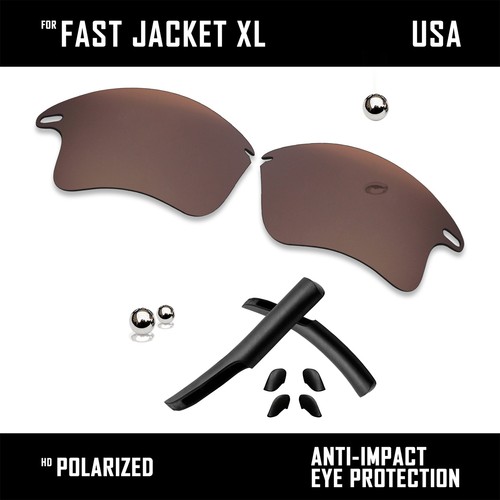 Anti Scratch Replacement Lenses & Rubber Kits for-Oakley Fast Jacket XL OO9156 - Picture 13 of 20