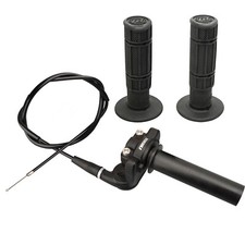 NIBBI Throttle Twist Grips w/ Cable Motorcycle Dirt Pit Bike Handlebar Grip 7/8"