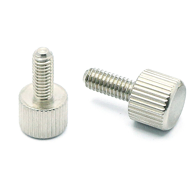 M4 X 25mm Thumb Screws - 10 Piece Stainless Steel 303 Metric Knurled Head Screws