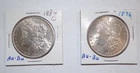 1884-O & 1896-P $1 Silver Morgan Dollar Lot of 2 Coins in AU Condition