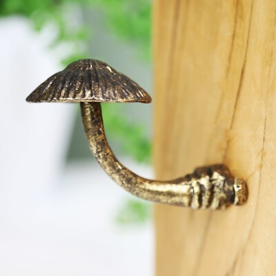Mushroom Decor Wall Metal Hook Leads Coat Keys Wall Mounted Hanger Hook  UK
