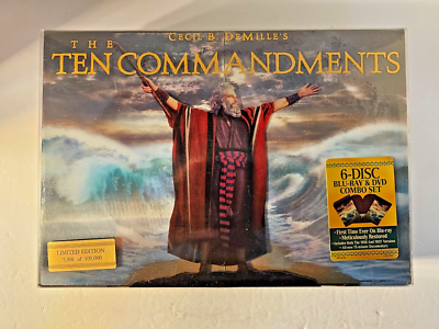 The Ten Commandments Gift Set (Blu-ray Disc, 2011, 6-Disc Set) for 