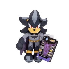 9" Plush Figure DC X SONIC THE HEDGEHOG - SHADOW AS BATMAN - NEW READ