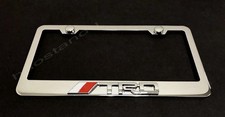 1x Trd3d Emblem Stainless Steel License Plate Frame Rust Free Screw Cap 1x Trd3d Emblem Stainless Steel License Plate Frame Rust Free Screw Cap