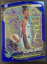 2025 Panini Prizm WNBA Aziaha James Blue Velocity Prizm Image Variation RC #141
