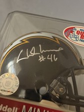 Chuck Muncie #46 Signed Riddell Mini Helmet