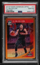 2018 Panini Donruss Optic Orange Prizm 50/199 CJ McCollum #11 PSA 10 GEM MT h8k