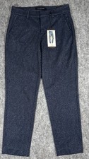 Liverpool Womens Dress Pants Knit Trousers Marled Navy Blue NWT Size 2/26