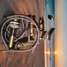 Bathroom Faucet Antique Bronze P-16389, 3 Hole Farmhouse Style