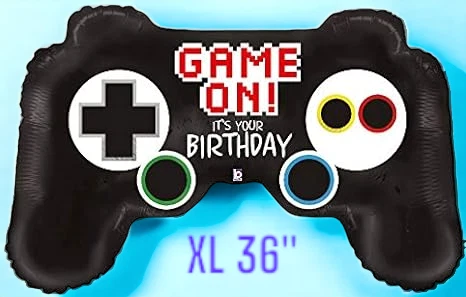 XL 36" Game On! Controlador de videojuegos It's Your Birthday globo de aluminio Mylar Foto 2 de 2