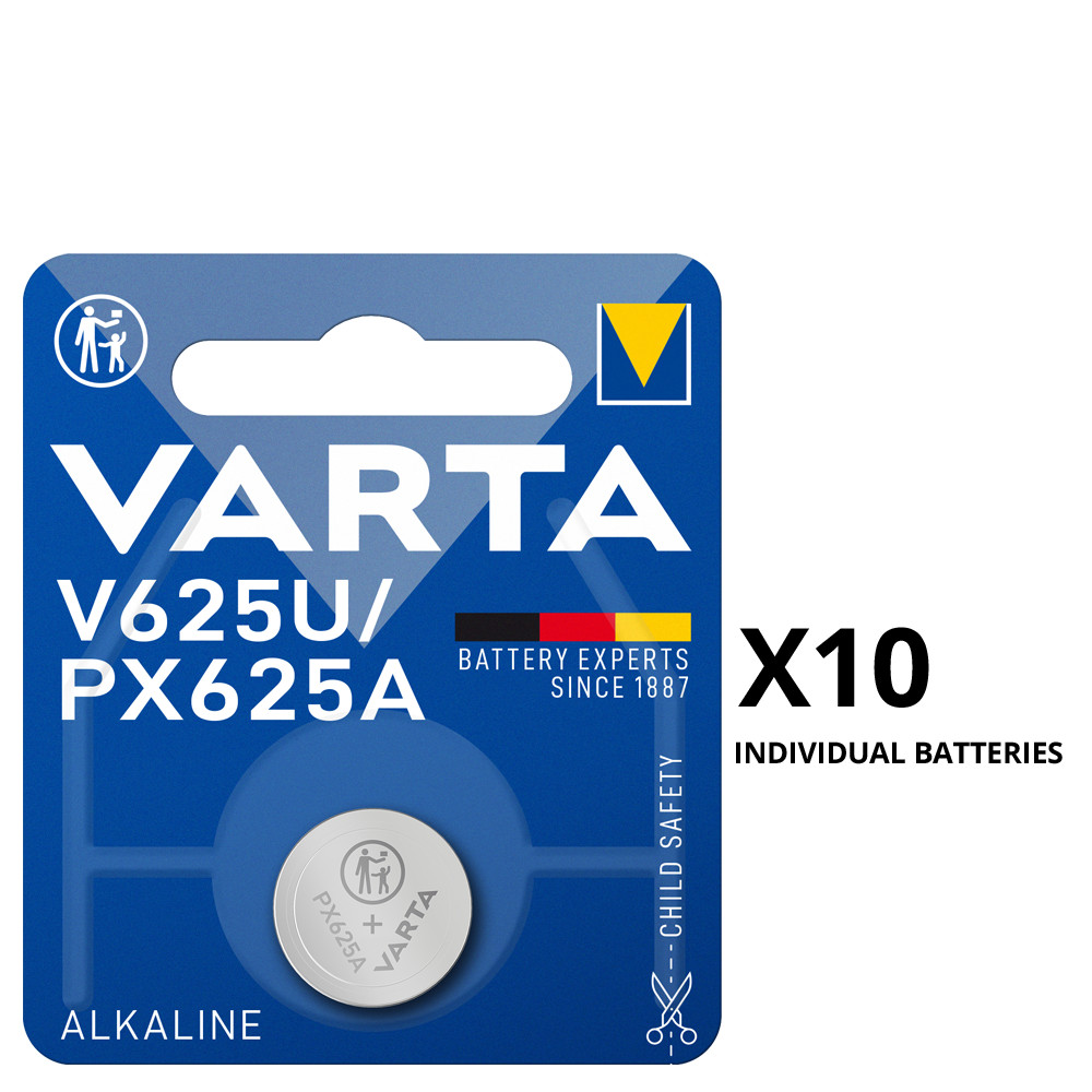 Varta V625U PX625A LR9 1.5V Alkaline Batteries x 10 *Long Expiry Dates*