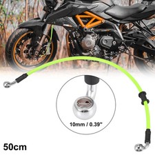 Universal 50cm 19.69" Motorcycle Brake Clutch Oil Hose Line Pipe Hydraulic Green