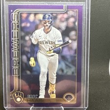 2025 Topps Update Series Eric Haase Milwaukee Brewers #US30 Purple Parallel /250