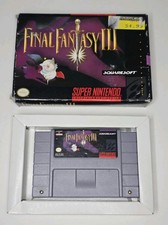Final Fantasy 3 III SNES Super Nintendo - Game + Box (No Manual)