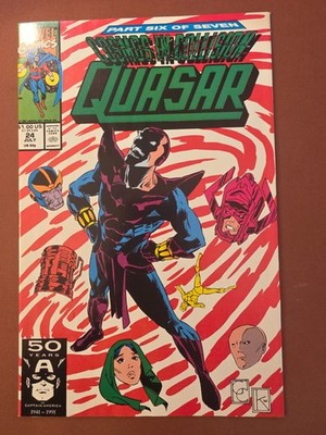 Marvel Quasar #24 1991 Cosmos in Collision