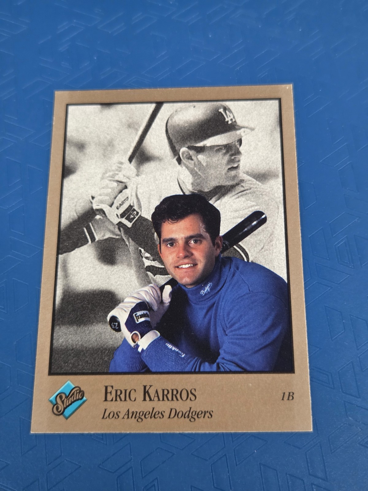 1992 Studio #45 Eric Karros Los Angeles Dodgers BASEBALL Card 1N