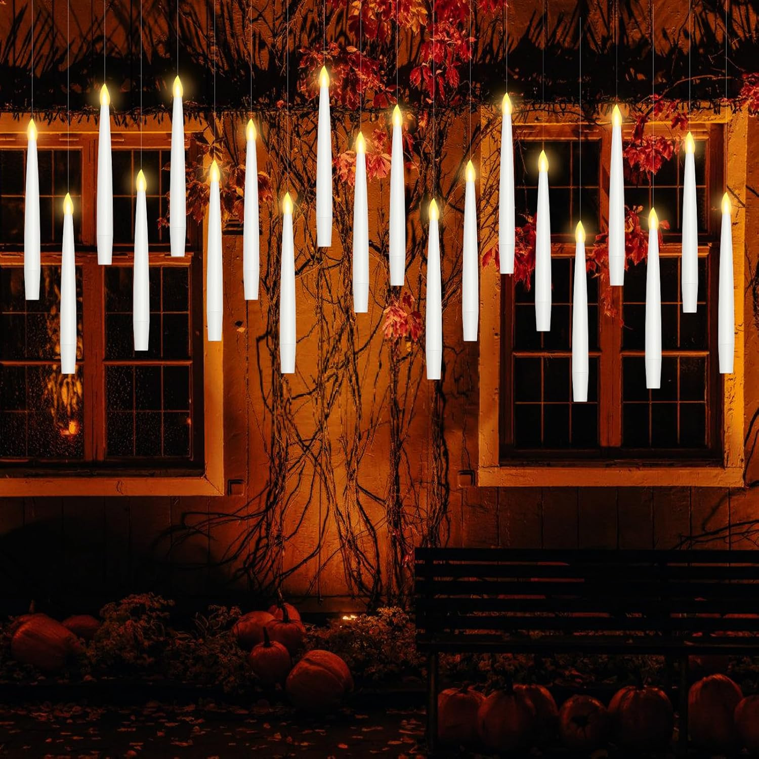 Set 20 Candele Magiche Galleggianti LED per Feste Incantate e Matrimoni