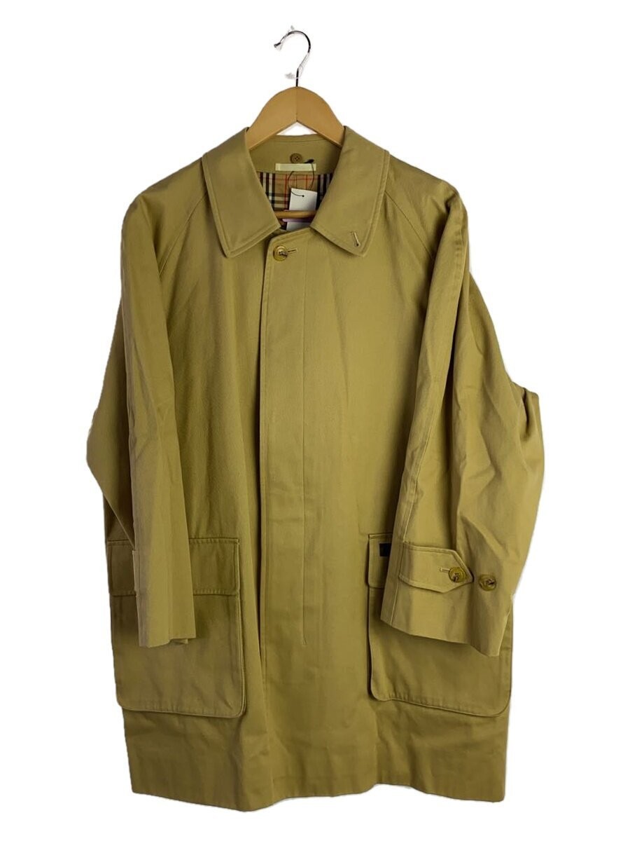 Burberry Beige Cotton Trench Coat for Men Medium Size Plain Design EG ZIA